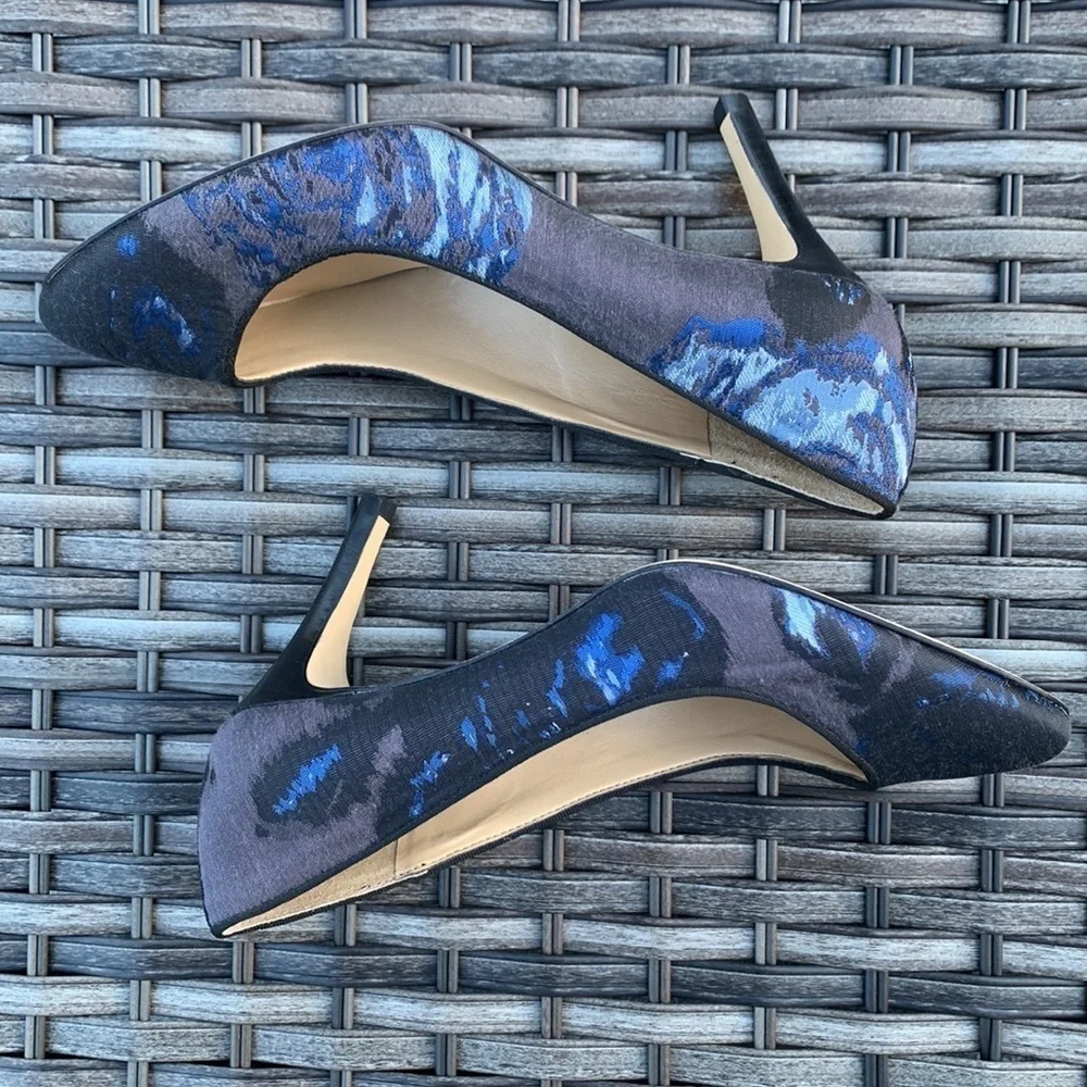 TALBOTS Mills Blue Multi Nori Pump